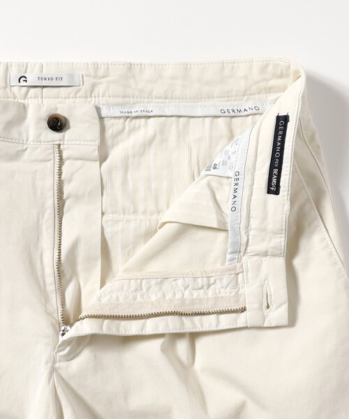 BEAMS F(ビームスエフ)の「【別注】GERMANO / コットンストレッチ ギャバジン 1プリーツ ショーツ(その他パンツ・メンズ・ナチュラル/カーキ・46/44/50/48)」の6枚目の写真