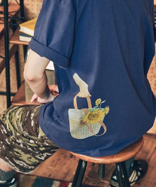 niko and...(ニコアンド)の「マンストーリーTEE(Tシャツ/カットソー・メンズ・オフホワイト/ネイビー・MEDIUM/LARGE)」の8枚目の写真