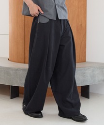 PBLIM | 《UNISEX》チェックポケットワイドスラックス(スラックス)