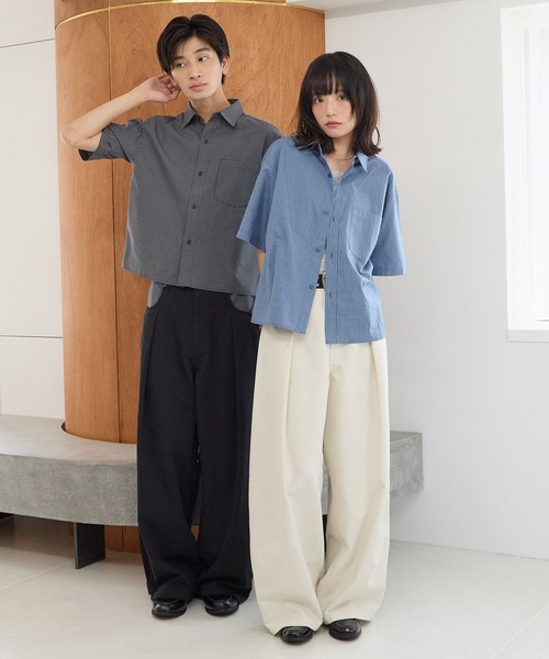 PBLIM（ページボーイリム）の「《UNISEX》チェックポケットワイドスラックス（スラックス・レディース・ブラック/アイボリー・MEDIUM/LARGE）」の16枚目の写真