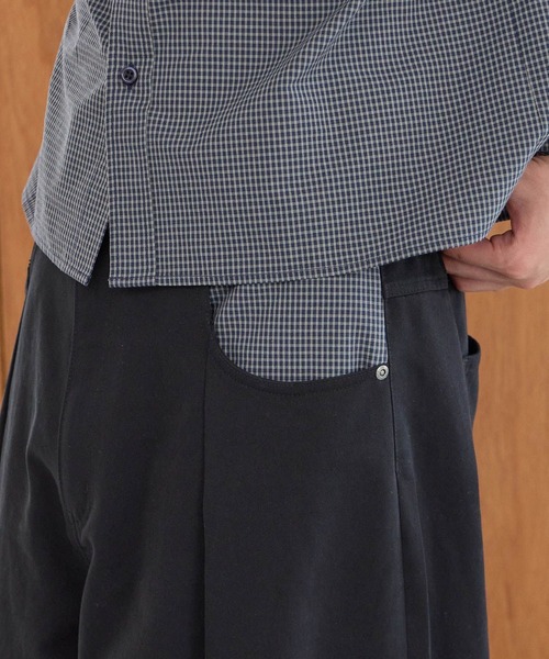 PBLIM（ページボーイリム）の「《UNISEX》チェックポケットワイドスラックス（スラックス・レディース・ブラック/アイボリー・MEDIUM/LARGE）」の17枚目の写真