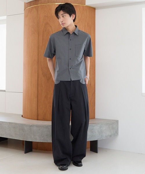 PBLIM（ページボーイリム）の「《UNISEX》チェックポケットワイドスラックス（スラックス・レディース・ブラック/アイボリー・MEDIUM/LARGE）」の22枚目の写真