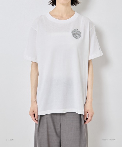 tanakadaisuke/タナカダイスケ】Cosmic Heart Compact T-shirt