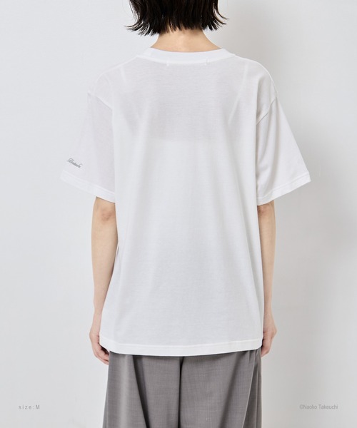 tanakadaisuke(タナカダイスケ)の「【tanakadaisuke/タナカダイスケ】Cosmic Heart Compact T-shirt/コズミックハートコンパクトTシャツ(Tシャツ/カットソー・レディース・ブラック/ホワイト・M/S)」の9枚目の写真