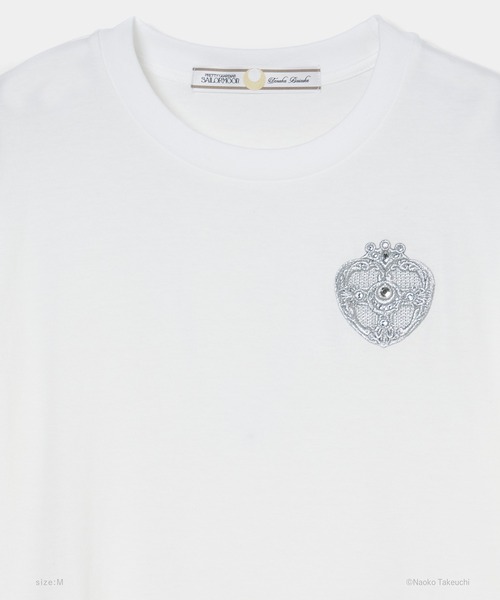 tanakadaisuke(タナカダイスケ)の「【tanakadaisuke/タナカダイスケ】Cosmic Heart Compact T-shirt/コズミックハートコンパクトTシャツ(Tシャツ/カットソー・レディース・ブラック/ホワイト・M/S)」の16枚目の写真