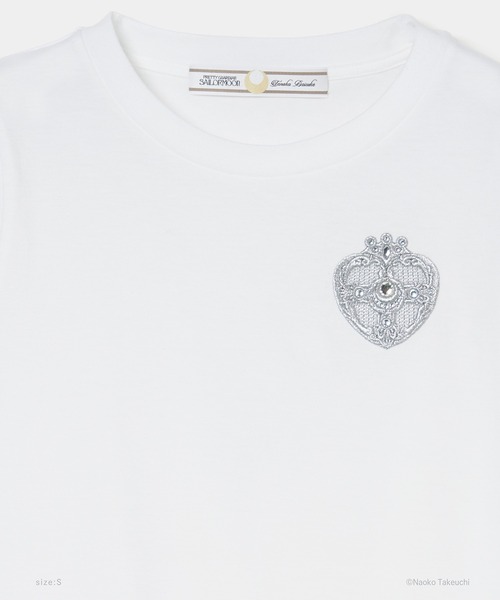 tanakadaisuke(タナカダイスケ)の「【tanakadaisuke/タナカダイスケ】Cosmic Heart Compact T-shirt/コズミックハートコンパクトTシャツ(Tシャツ/カットソー・レディース・ブラック/ホワイト・M/S)」の12枚目の写真