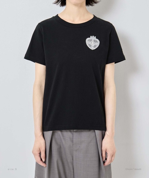 tanakadaisuke(タナカダイスケ)の「【tanakadaisuke/タナカダイスケ】Cosmic Heart Compact T-shirt/コズミックハートコンパクトTシャツ(Tシャツ/カットソー・レディース・ブラック/ホワイト・M/S)」の22枚目の写真