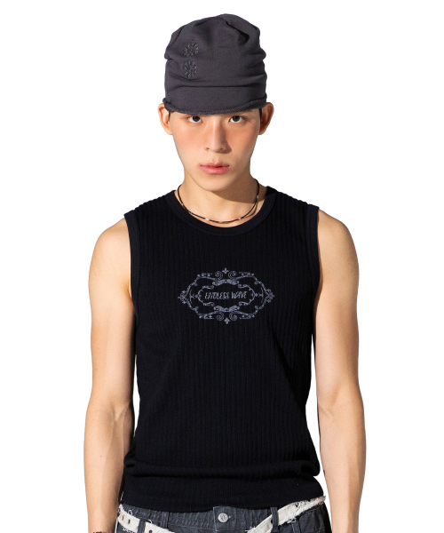 XTONZ(エクストーンズ)の「XTT157 レリック スリーブレス (ブラック)(Tシャツ/カットソー・レディース・その他・MEDIUM/LARGE)」の1枚目の写真