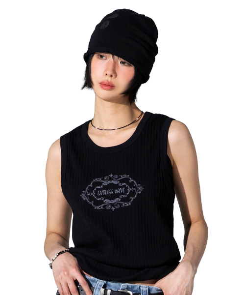 XTONZ(エクストーンズ)の「XTT157 レリック スリーブレス (ブラック)(Tシャツ/カットソー・レディース・その他・MEDIUM/LARGE)」の2枚目の写真