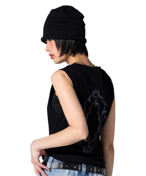 XTONZ(エクストーンズ)の「XTT157 レリック スリーブレス (ブラック)(Tシャツ/カットソー・レディース・その他・MEDIUM/LARGE)」の3枚目の写真