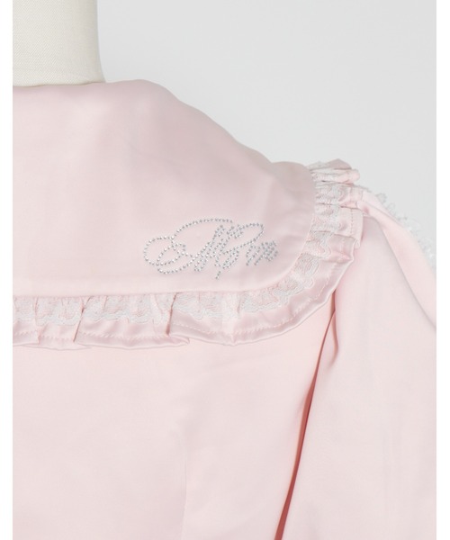 mellfy memory(メルフィーメモリー)の「Lace sleeves sweet satin blouse(シャツ/ブラウス・レディース・ホワイト/ピンク・FREE)」の17枚目の写真
