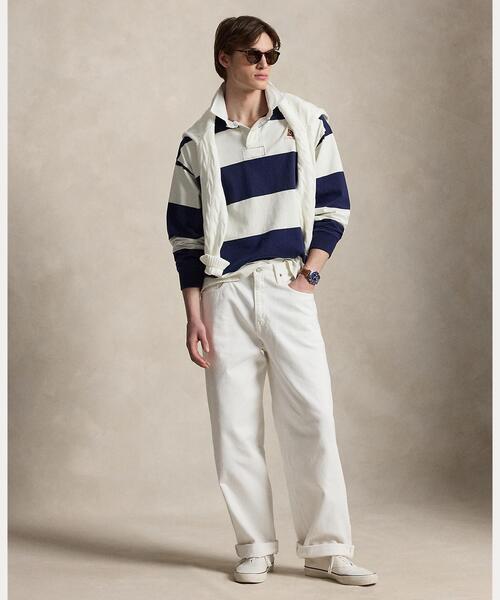 POLO RALPH LAUREN(ポロ ラルフ ローレン)の「Rivington リラックス ジーンズ(デニムパンツ・メンズ・ホワイト・28/30/30/30/32/30/34/32)」の1枚目の写真