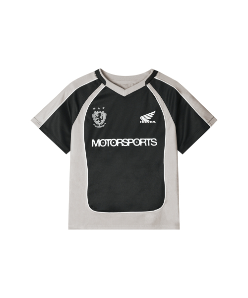 PHYPS MOTORCYCLE(フィップスモーターサイクル)の「Womens Mesh Crop Football Tee Black(Tシャツ/カットソー・レディース・その他・SMALL/MEDIUM)」の2枚目の写真