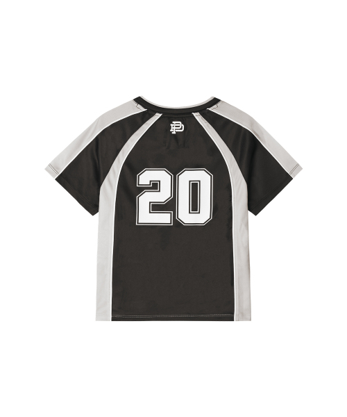 PHYPS MOTORCYCLE(フィップスモーターサイクル)の「Womens Mesh Crop Football Tee Black(Tシャツ/カットソー・レディース・その他・SMALL/MEDIUM)」の3枚目の写真