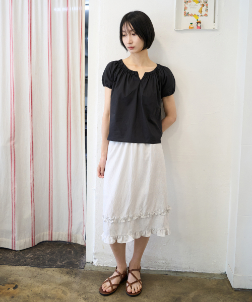 JULIAPEPE(ジュリアペペ)の「Frill Point Skirt White(スカート・レディース・その他・FREE)」の2枚目の写真