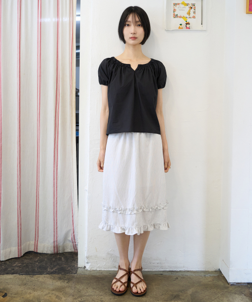 JULIAPEPE(ジュリアペペ)の「Frill Point Skirt White(スカート・レディース・その他・FREE)」の3枚目の写真