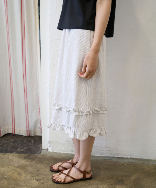 JULIAPEPE(ジュリアペペ)の「Frill Point Skirt White(スカート・レディース・その他・FREE)」の4枚目の写真