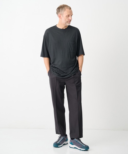 GOOD PEOPLE GOOD STITCHING GOOD PRODUCT(グッドピープルグッドスティッチンググッドプロダクト)の「【GOOD PEOPLE GOOD STITCHING GOOD PRODUCT/グッドピープルグッドスティッチンググッドプロダクト】Tuck Tailored Pants(スラックス・メンズ・ブラック/ネイビー・L/M/S)」の5枚目の写真