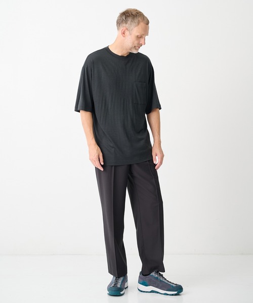 GOOD PEOPLE GOOD STITCHING GOOD PRODUCT(グッドピープルグッドスティッチンググッドプロダクト)の「【GOOD PEOPLE GOOD STITCHING GOOD PRODUCT/グッドピープルグッドスティッチンググッドプロダクト】Tuck Tailored Pants(スラックス・メンズ・ブラック/ネイビー・L/M/S)」の6枚目の写真