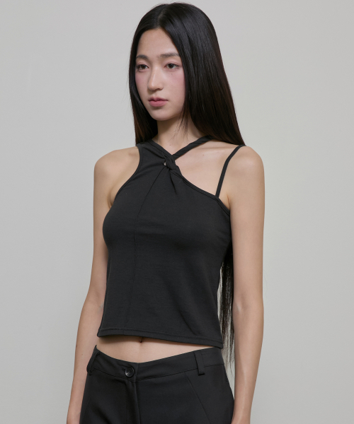 FLAREUP(フレアアップ)の「Braided Sleeveless (FL-143_Black)(Tシャツ/カットソー・レディース・ブラック・OS)」の2枚目の写真