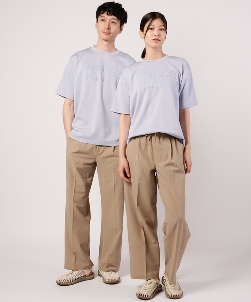 Arnold Palmer(アーノルドパーマー)の「【接触冷感/UVカット】シルキーダンボール シェア ロゴ Tシャツ(Tシャツ/カットソー・レディース・ベージュ/サックスブルー/ネイビー/ホワイト・L/XS/S/LL/M)」の9枚目の写真
