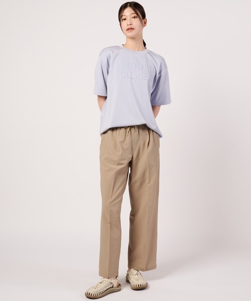 Arnold Palmer(アーノルドパーマー)の「【接触冷感/UVカット】シルキーダンボール シェア ロゴ Tシャツ(Tシャツ/カットソー・レディース・ベージュ/サックスブルー/ネイビー/ホワイト・L/XS/S/LL/M)」の20枚目の写真