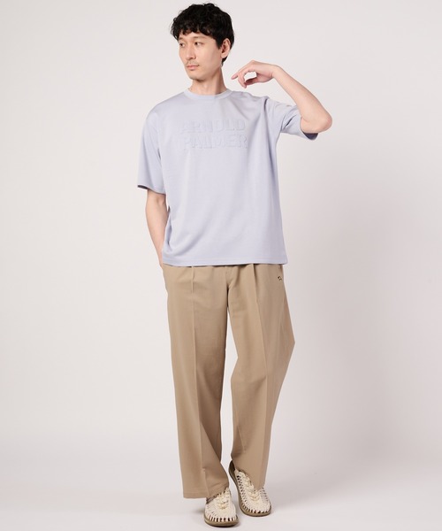 Arnold Palmer(アーノルドパーマー)の「【接触冷感/UVカット】シルキーダンボール シェア ロゴ Tシャツ(Tシャツ/カットソー・レディース・ベージュ/サックスブルー/ネイビー/ホワイト・L/XS/S/LL/M)」の22枚目の写真