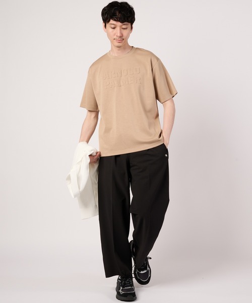 Arnold Palmer(アーノルドパーマー)の「【接触冷感/UVカット】シルキーダンボール シェア ロゴ Tシャツ(Tシャツ/カットソー・レディース・ベージュ/サックスブルー/ネイビー/ホワイト・L/XS/S/LL/M)」の15枚目の写真