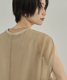 SALON adam et rope' | 【WEB限定】シアーオーガンジーバルーンプルオーバー(その他トップス)