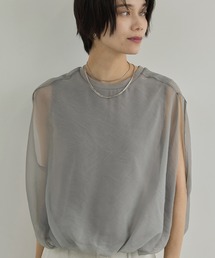 【WEB限定】シアーオーガンジーバルーンプルオーバー