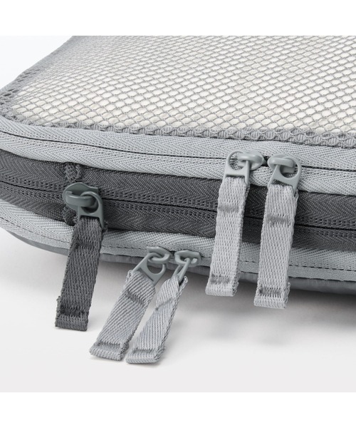 無印良品(ムジルシリョウヒン)の「再生ポリエステル仕分けケース圧縮タイプ S 約20×26×10cm(トラベルグッズ・レディース・ブラック/グレー・S)」の6枚目の写真