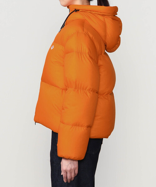 DANTON(ダントン)の「DANTON | ナイロンリップストップ ダウンフードジャケット WOMEN(ダウンジャケット/コート・レディース・ブラック/オレンジ・M)」の14枚目の写真