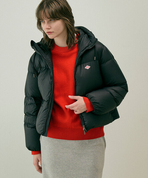 DANTON(ダントン)の「DANTON | ナイロンリップストップ ダウンフードジャケット WOMEN(ダウンジャケット/コート・レディース・ブラック/オレンジ・M)」の11枚目の写真