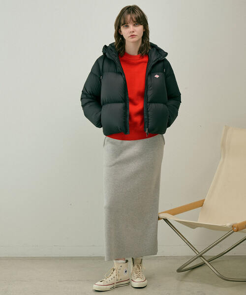 DANTON(ダントン)の「DANTON | ナイロンリップストップ ダウンフードジャケット WOMEN(ダウンジャケット/コート・レディース・ブラック/オレンジ・M)」の10枚目の写真