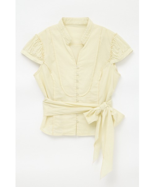 LAGUA GEM(ラグアジェム)の「SOFT COTTON ブラウス(シャツ/ブラウス・レディース・チャコールグレー/カーキ/アイボリー・FREE)」の1枚目の写真