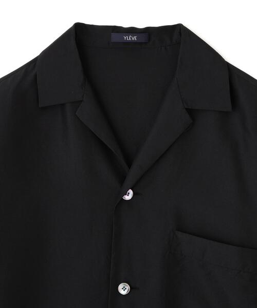 YLEVE(イレーヴ)の「YLEVE / SILK HABUTAE PAJAMA SHIRT(シャツ/ブラウス・レディース・ブラック/ブルー・0/1)」の5枚目の写真