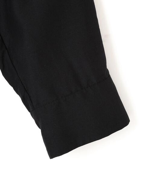 YLEVE(イレーヴ)の「YLEVE / SILK HABUTAE PAJAMA SHIRT(シャツ/ブラウス・レディース・ブラック/ブルー・0/1)」の9枚目の写真