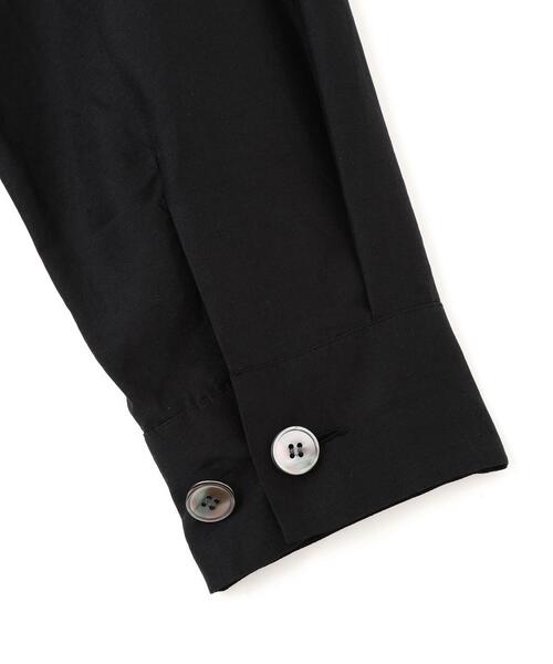 YLEVE(イレーヴ)の「YLEVE / SILK HABUTAE PAJAMA SHIRT(シャツ/ブラウス・レディース・ブラック/ブルー・0/1)」の10枚目の写真