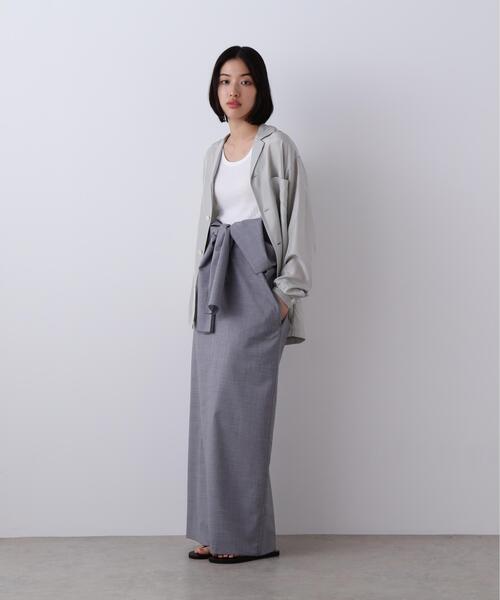YLEVE(イレーヴ)の「YLEVE / SILK HABUTAE PAJAMA SHIRT(シャツ/ブラウス・レディース・ブラック/ブルー・0/1)」の12枚目の写真