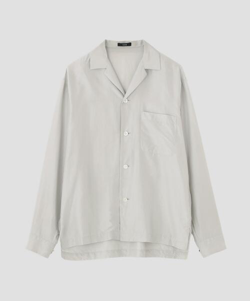YLEVE(イレーヴ)の「YLEVE / SILK HABUTAE PAJAMA SHIRT(シャツ/ブラウス・レディース・ブラック/ブルー・0/1)」の18枚目の写真