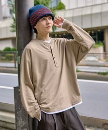 重ねヘンリーレイヤープルオーバー