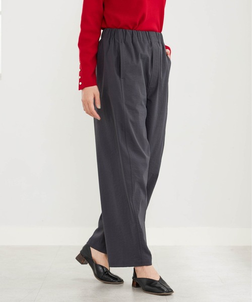 BELLUNA PLUS(ベルーナ)の「サラもち!ビンテージ調カーブパンツ62丈(その他パンツ・レディース・キャメル/ブラック/チャコール/アイボリー・X-LARGE/LARGE/MEDIUM/SMALL)」の20枚目の写真