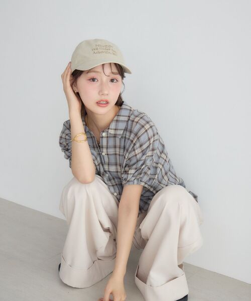 RETRO GIRL(レトロガール)の「アソートシアーコクーンシャツ(シャツ/ブラウス・レディース・ブラック/ナチュラル/ブルー系その他2・FREE)」の21枚目の写真