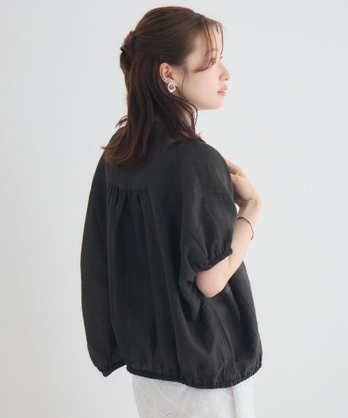 RETRO GIRL(レトロガール)の「アソートシアーコクーンシャツ(シャツ/ブラウス・レディース・ブラック/ナチュラル/ブルー系その他2・FREE)」の19枚目の写真