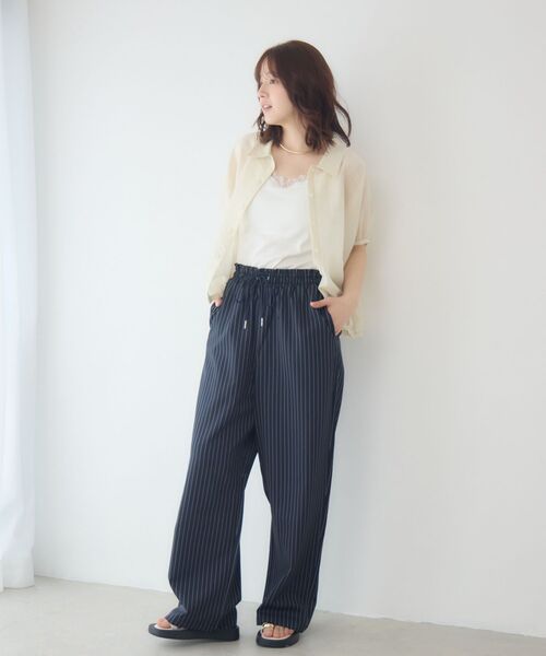 RETRO GIRL(レトロガール)の「アソートシアーコクーンシャツ(シャツ/ブラウス・レディース・ブラック/ナチュラル/ブルー系その他2・FREE)」の10枚目の写真