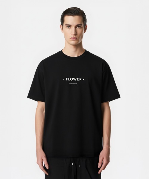 MODE COMMUTER（モードコミューター）の「[MC by FUMITO GANRYU COLLECTION] FLOWER TEE（Tシャツ/カットソー・メンズ・ブラック/ホワイト・SMALL/MEDIUM/LARGE）」の2枚目の写真