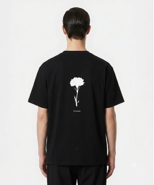 MODE COMMUTER（モードコミューター）の「[MC by FUMITO GANRYU COLLECTION] FLOWER TEE（Tシャツ/カットソー・メンズ・ブラック/ホワイト・SMALL/MEDIUM/LARGE）」の4枚目の写真