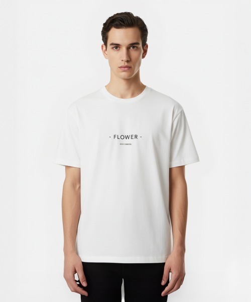 MODE COMMUTER（モードコミューター）の「[MC by FUMITO GANRYU COLLECTION] FLOWER TEE（Tシャツ/カットソー・メンズ・ブラック/ホワイト・SMALL/MEDIUM/LARGE）」の3枚目の写真