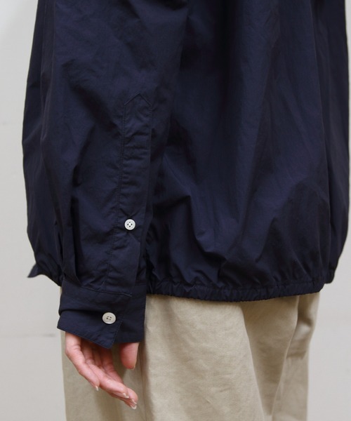 GYMPHLEX（ジムフレックス）の「Gymphlex/ジムフレックス　ナイロンタスランロングスリーブシャツ　NYLON TASLAN LONGSLEEVE SHIRT　GY-B0504 SYM（シャツ/ブラウス・メンズ・ブラウン/ネイビー・M/L）」の14枚目の写真