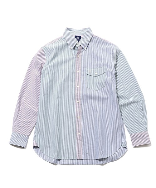 J.PRESS(ジェイプレス)の「【着るほどに深まる / 8色展開】J.PRESS MEN オックスフォード オーバルシャツ(シャツ/ブラウス・メンズ・イエロー系/ホワイト系/ワイン系1/パープル系/ホワイト系9/グリーン系1/ネイビー系1/サックスブルー系・SMALL/MEDIUM/LARGE/X-LARGE)」の2枚目の写真
